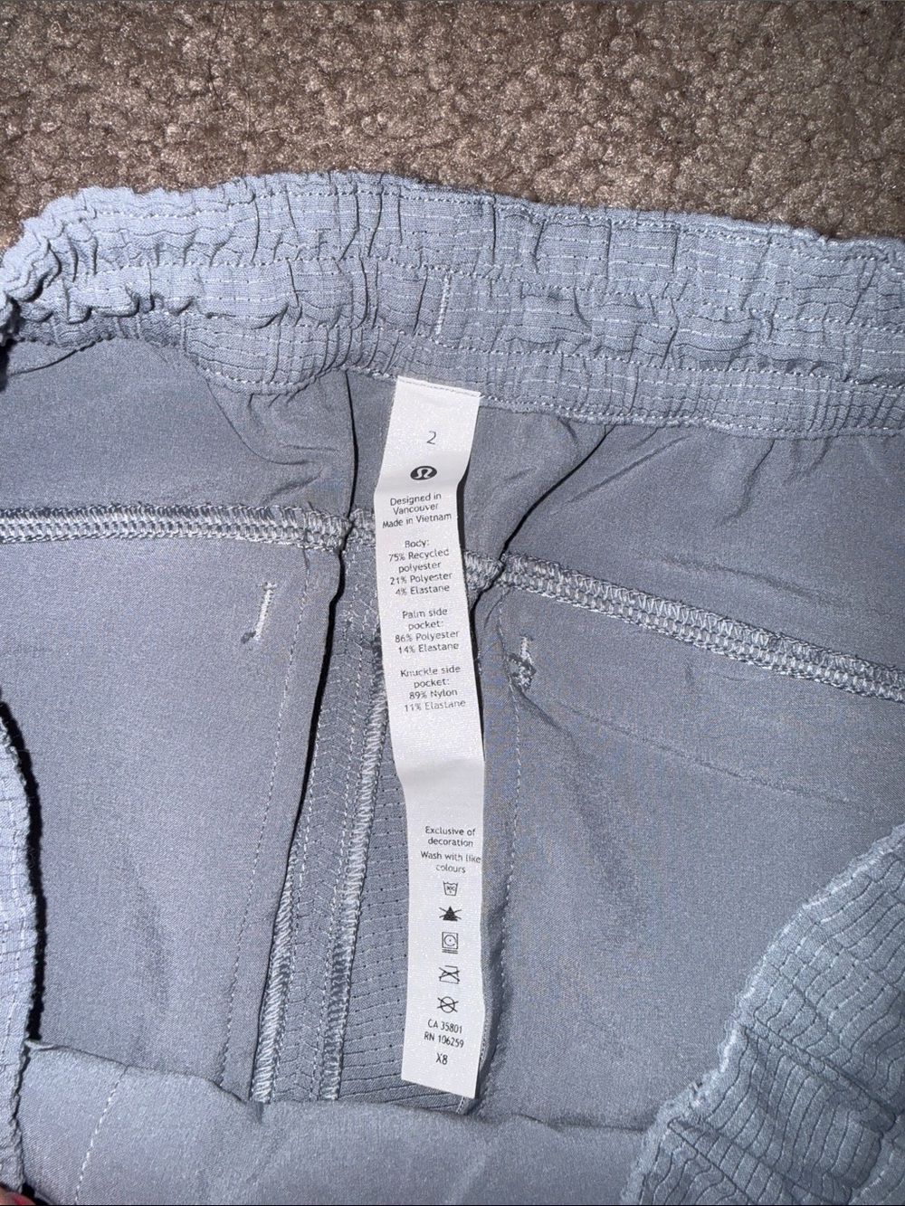 Lululemon Women’s Light Blue/Gray Drawstring Jogger Pants - Picture 4 of 5